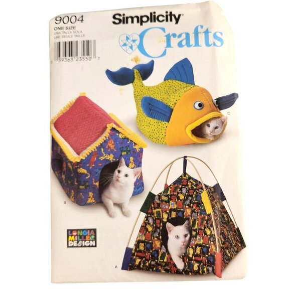 Simplicity Burda Sewing Patterns For Pets Dog Clothes Beds & Cat Toys Lot Of 4 - Picture 4 of 9
